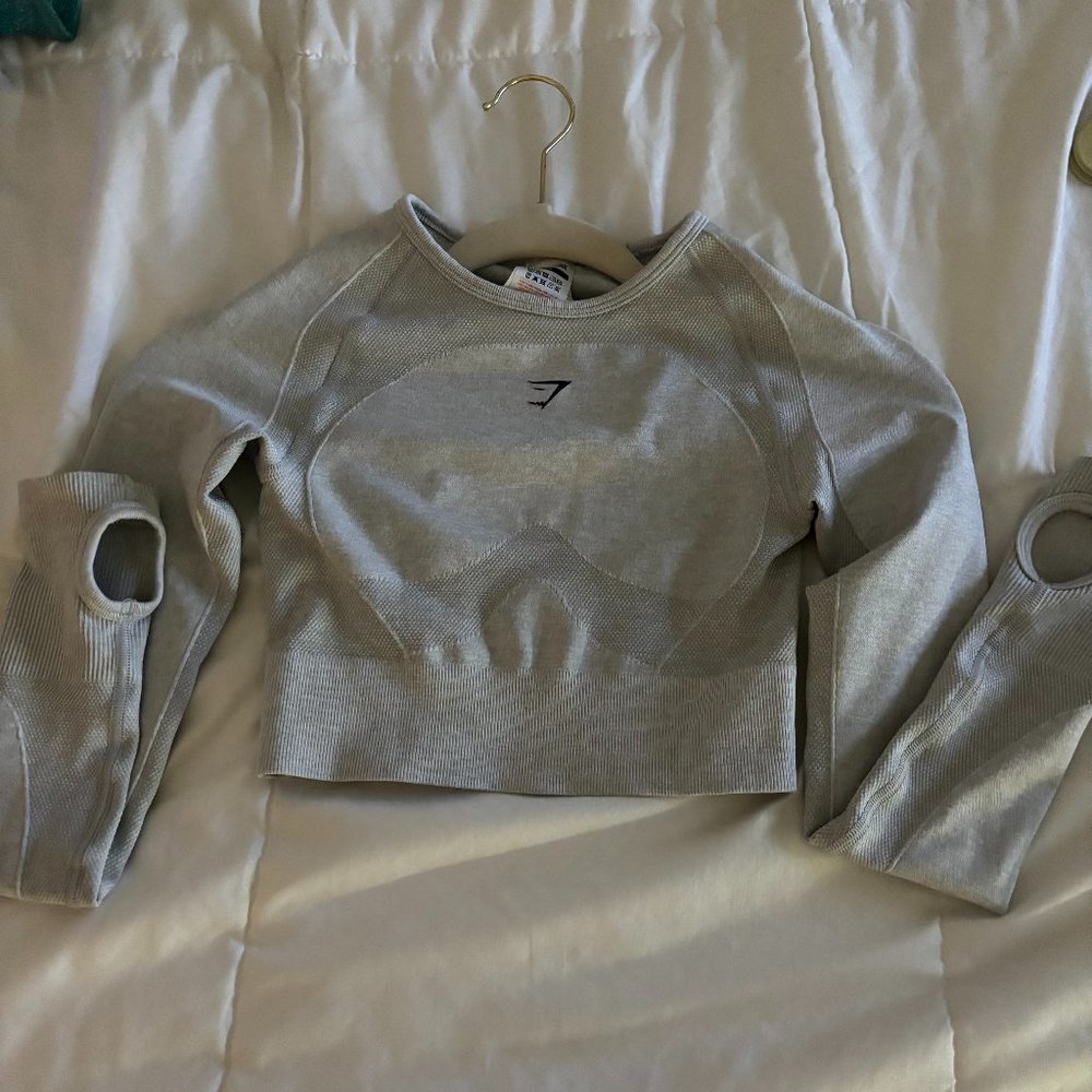 Gray/Black Gymshark Long sleeve